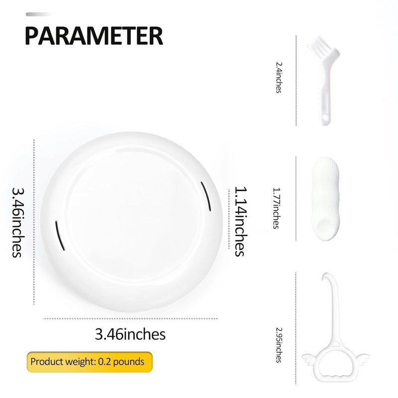 Gaboolo Store Retainer Case Slim Aligner Case with Vent Holes Removable Inner Tray Silicone for Easy Cleaning Retainer Removal Tool and Brush - Image 2